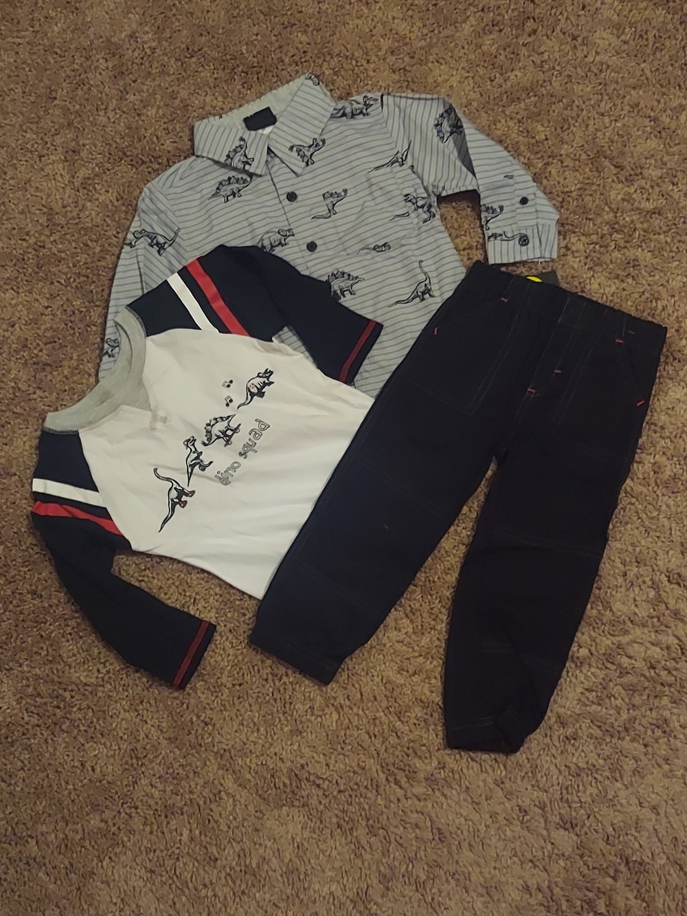 Kids 3 Piece Matching Dino Set